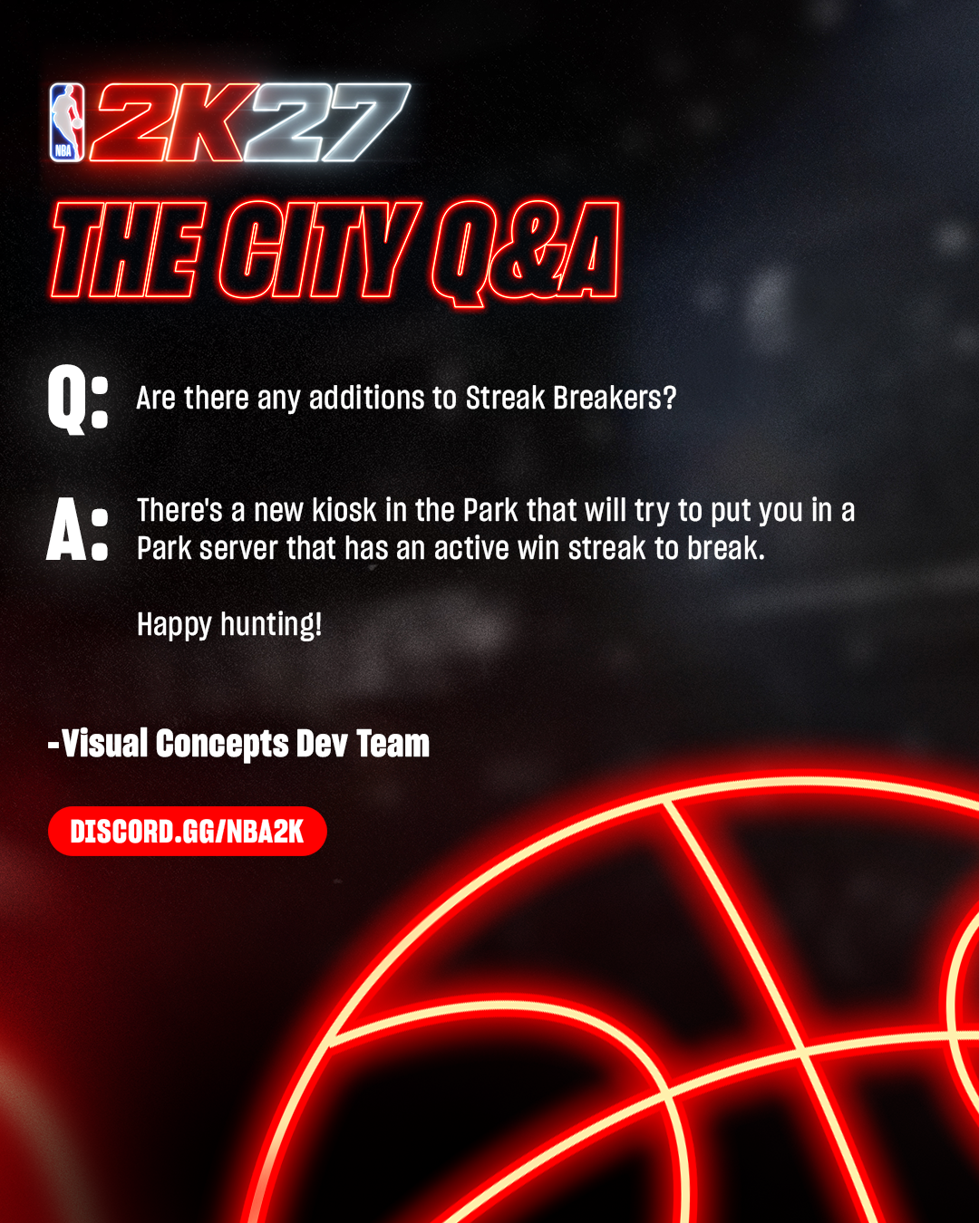 NBA 2K27 The City Q&A: new Park kiosk matches players into servers with active win streaks to break